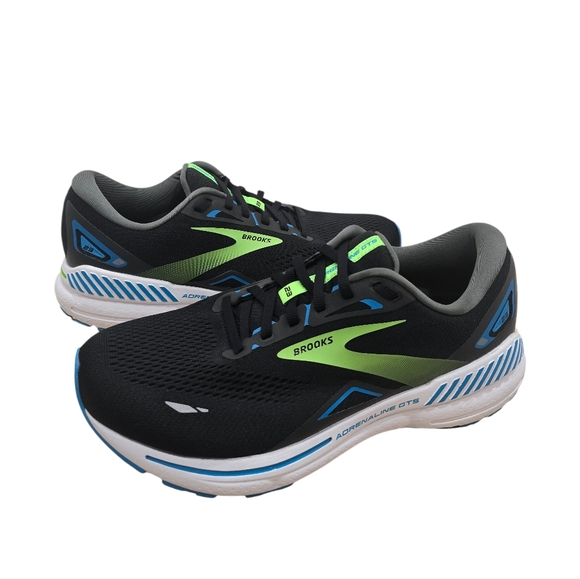Brooks MEN\'S ADRENALINE GTS 23 Black/Hawaiian Ocean / Green main image 5
